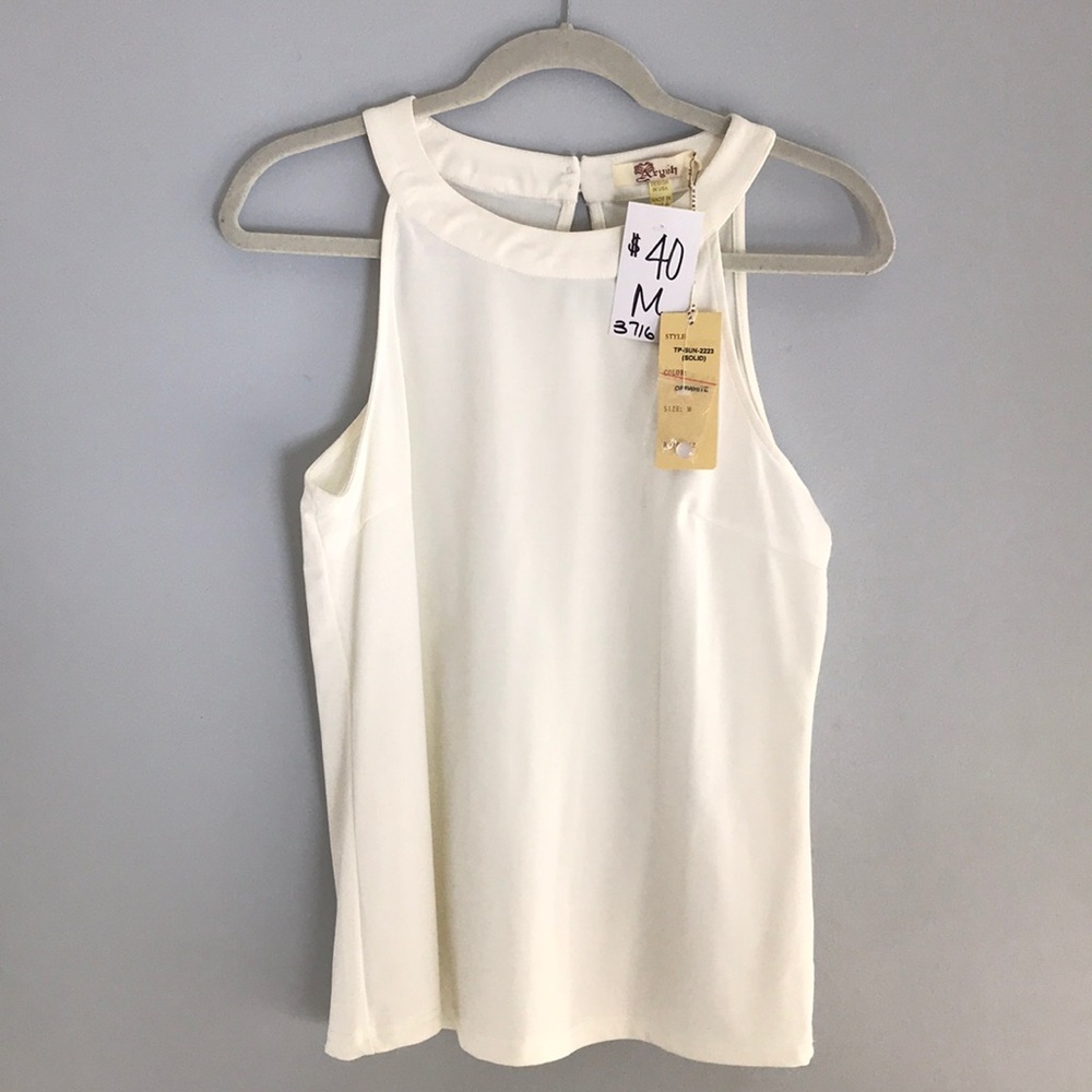 Aryeh, Off-white, never worn halter top